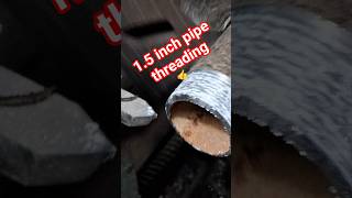 1.5 inch pipe threading #work lathe machine#CNC machine#viral video