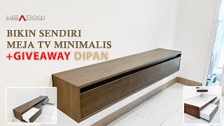 How to Make a Simple Minimalist TV Table + Giveaway