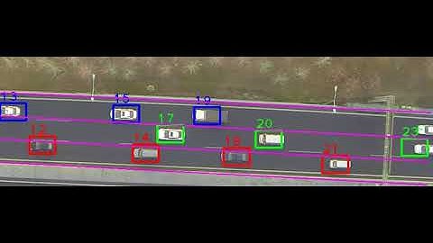 Multi-lane vehicle detection and tracking in UAV video