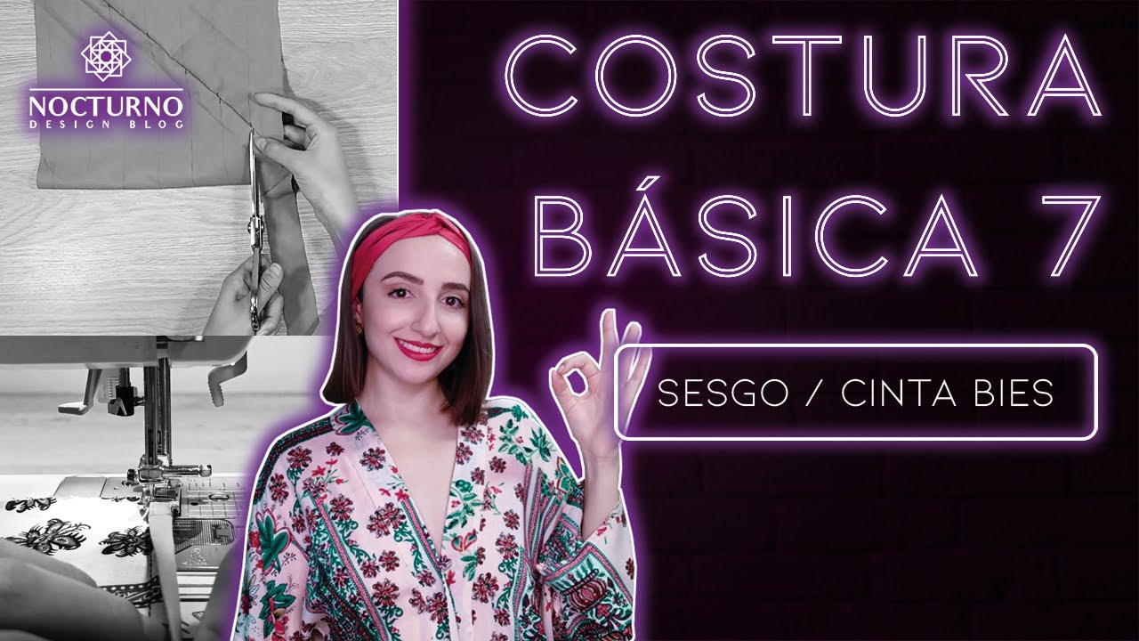 CORTAR Y COSER SESGO O CINTA BIES PASO A PASO | CURSO GRATIS DE COSTURA