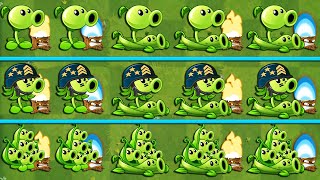 PvZ 2 Challenge - All Peashooters & Torchwood & Pea Vine Battlez - Who Will Win?