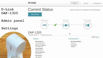 D-Link DAP-1320 Wi-Fi Extender • Admin panel login and settings overview