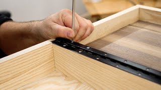 How To Install and Adjust A Piano Hinge  Woodworkers Toolbox Detail Video