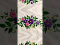 ✨ Beautiful Hand Embroidery Flower Design 🌺 | Satisfying Stitch Art 🔥| #shorts #TrishaBikram_1
