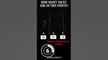 Guess how many faces are there in photo? #brainteasers#riddlejourney#logicpuzzles #viralshort#riddle