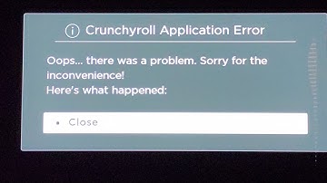 Weird Crunchyroll Roku Error
