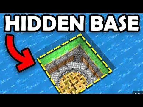 Minecraft secret hidden base 💯💯 - YouTube