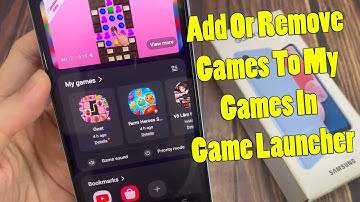 Samsung Galaxy A13: How to Add Or Remove Games To My Games In Game Launcher