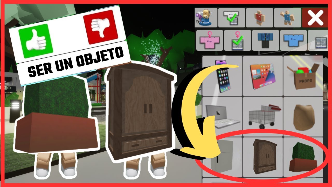 Como vestirse de objetos en brookhaven roblox para asustar a la gente