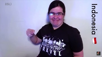 🇮🇩 How to Sign INDONESIA in International Sign (IS)