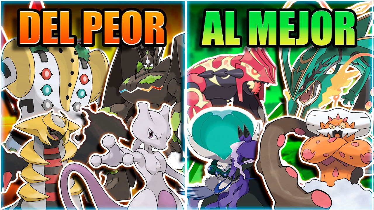 TODOS LOS POKEMON LEGENDARIOS DEL PEOR AL MEJOR