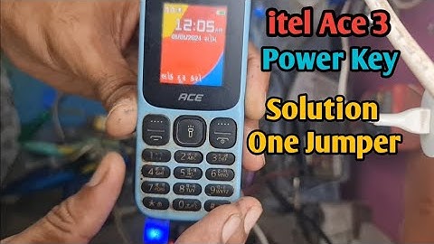 itel Ace 3  Power key Not working Solution Power Button problem