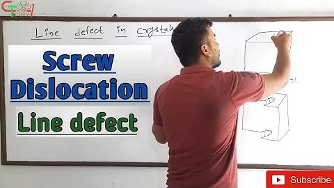 Screw Dislocation | Line Defect | Solid State Chemistry.. @GTScienceTutorial