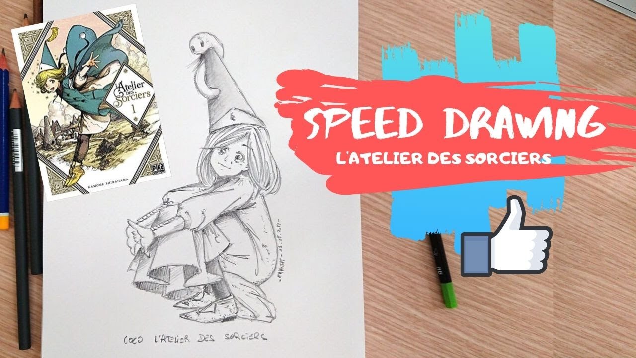 Speed Drawing - L'Atelier des Sorciers (Coco) | Fan-art manga - Step By