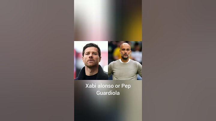 xabi alonso or pep guardiola