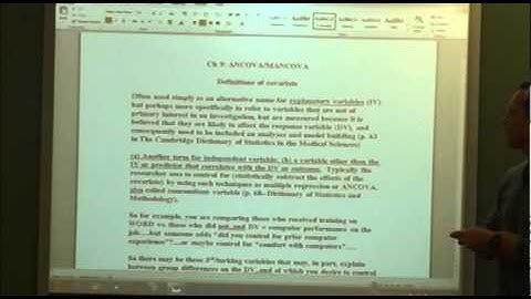 Class 06 - Part 2 of 2: Multivariate Analysis: Dr. Dale Glaser Class 06 - Part 2 of 2