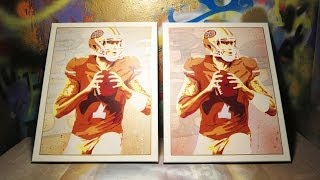 Stencil Art Colin Kaepernick by BASE45
