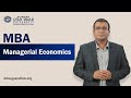 Sgvu mba premium program  managerial economics