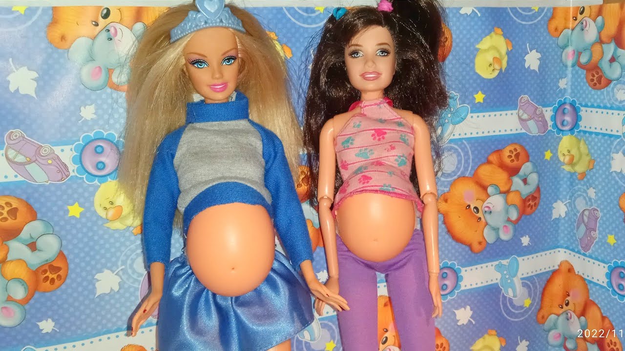 Barbie Embarazada 💖🥰✂️✌ Cómo hacer la barriga de muñecas muy fácil  #crafts #barbie #diy 