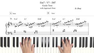 [2-5-1] Guide Tone (Rootless) with Approach Note