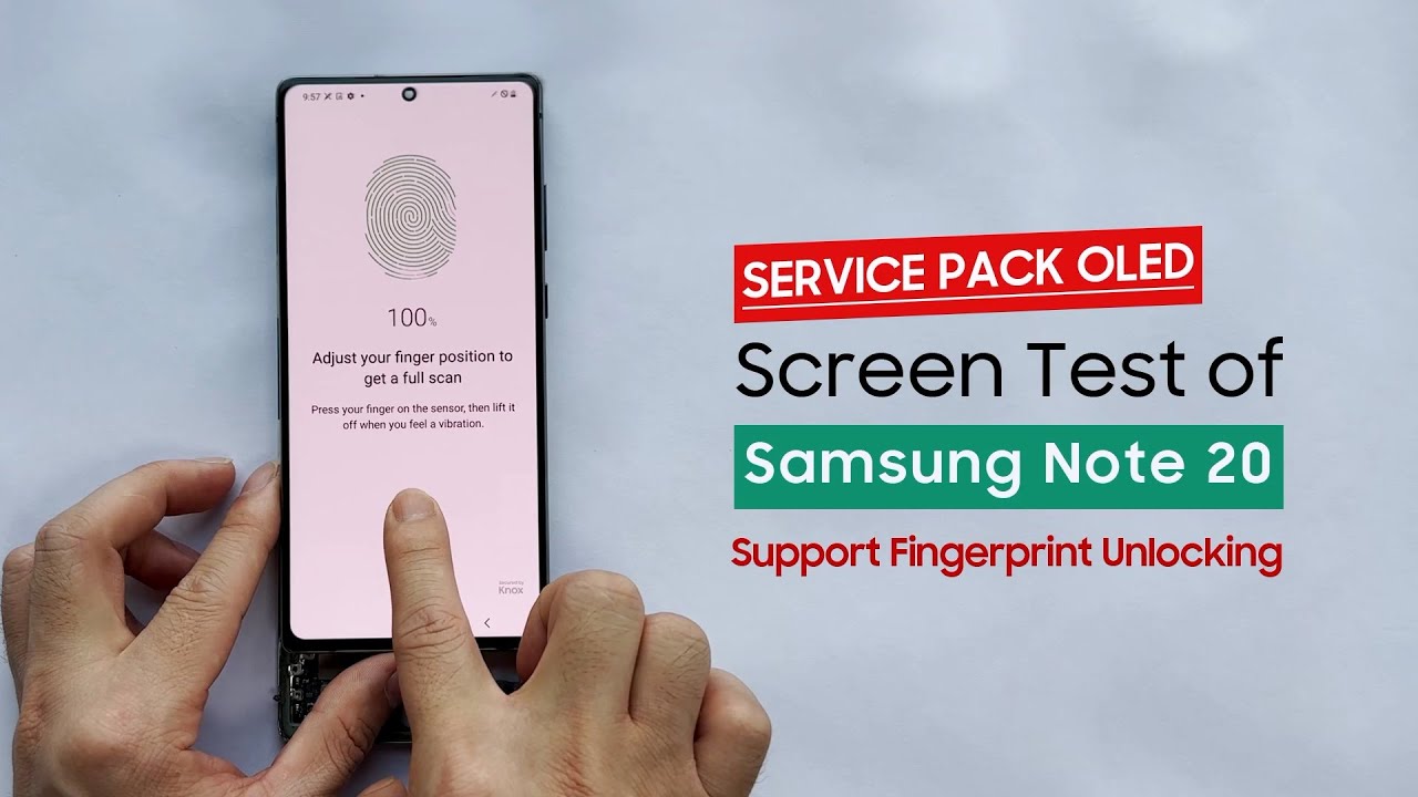 Service Pack OLED Screen Test of Samsung Note 20 - YouTube