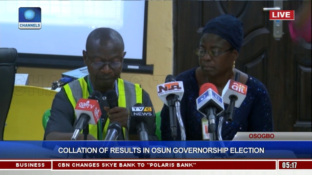 Collation Of Results In Osun Governorship Election Pt.13 |Osun Decides ...