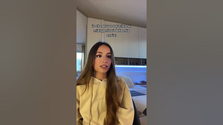 pov: parli ai tuoi genitori della tua ansia