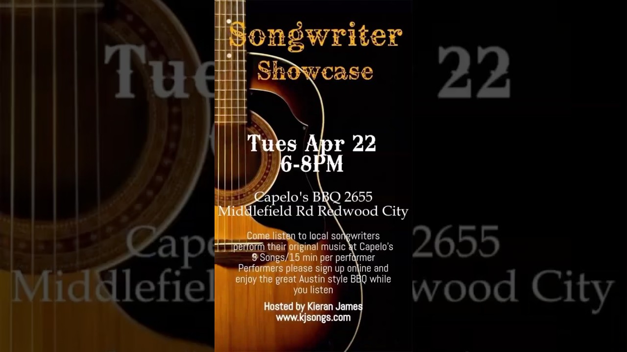 Songwriter Showcase at Capelo’s BBQ. Kiana performed her original song called “I’ll be there”.