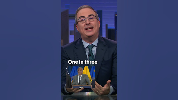 John Oliver savages Robert F Kennedy Jr on statistics | Last Week Tonight | BINGE