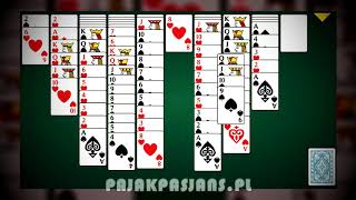 Klasyczny Pasjans Pająk 2 kolory po polsku screenshot 4