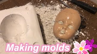 Mold making for porcelain doll casting