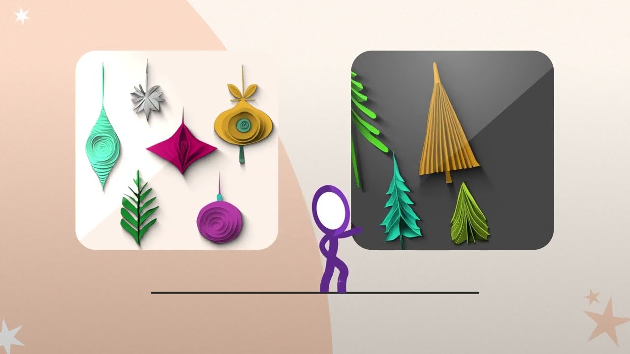 Stickman Christmas Tree Captive8 Media Christmas Card Animations for Businesses | New for 2024!