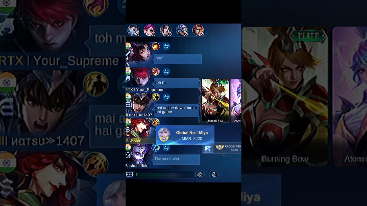 When Global No.1 Miya Play Solo Rank!!🤯(Auto Win + Winstreak?!)🔥 Part - 1 