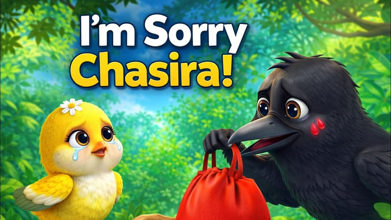 Chasira Aur Kawwa | Emotional Moral Story | 3D Animated Kids Story | I’m Sorry Chasira