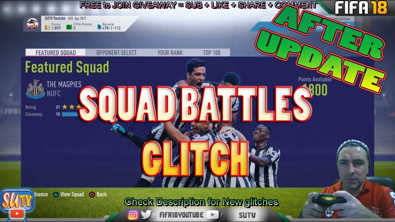 AFTER UPDATE * SQUAD BATTLES GLITCH * Fifa 18 LEGACY DEFENDING