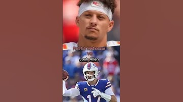 Josh Allen VS Patrick Mahomes #nfl #joshallen #patrickmahomes #bills #cheifs