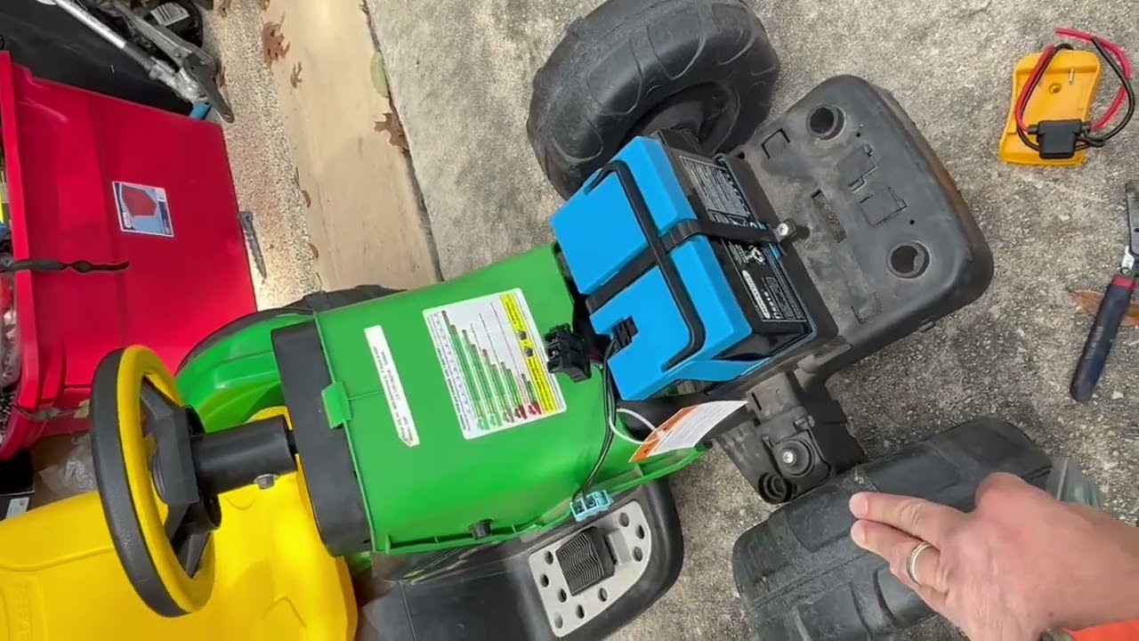 Power wheels battery upgrade/20v cordless conversion