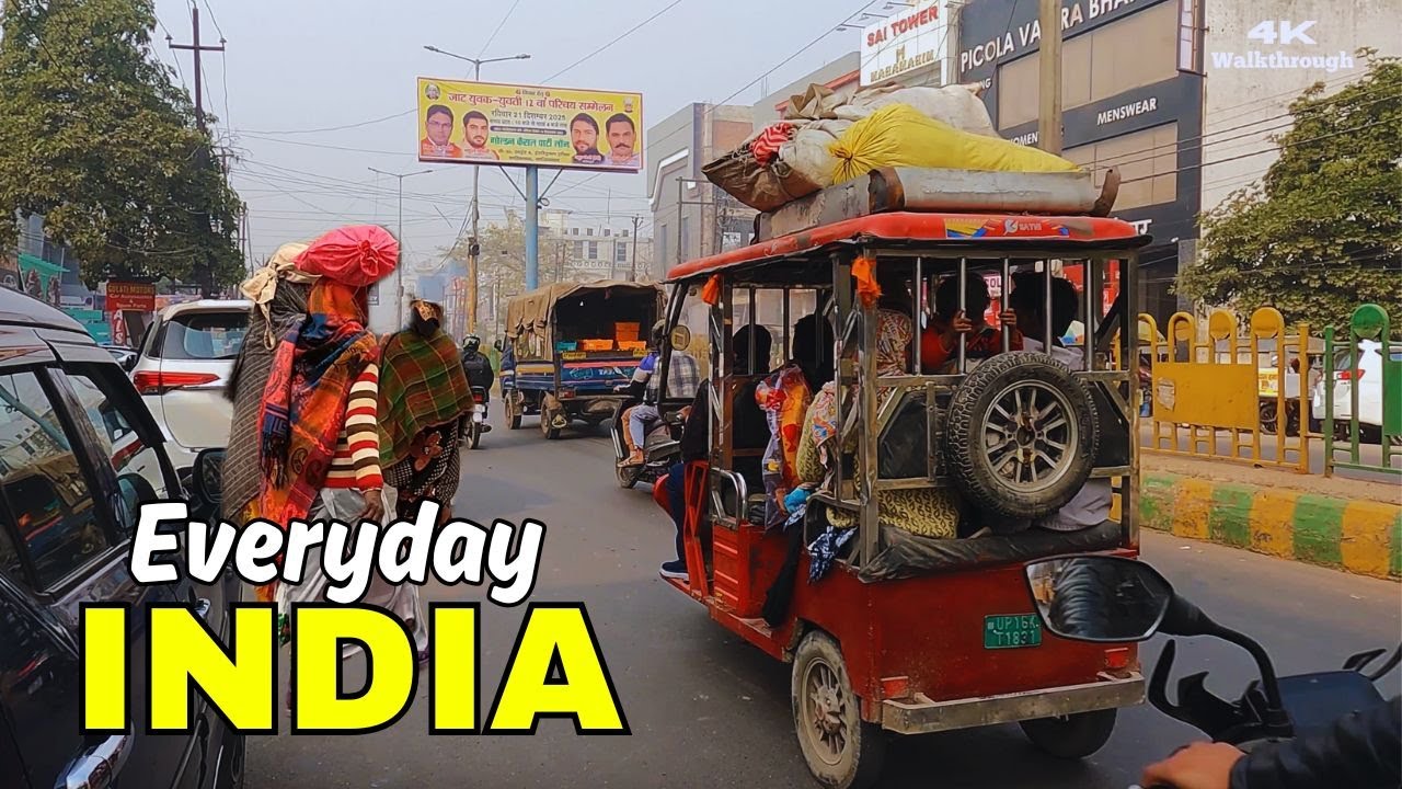 🇮🇳 Media Myths vs. Reality: Silent India City Walk | 4K HDR