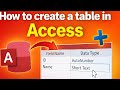 How to create a table in access #automobile #ai #viral #table #technology #f4 #allah #how