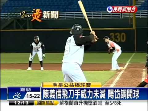 公益棒球賽 元老級職棒球星亮相－民視新聞