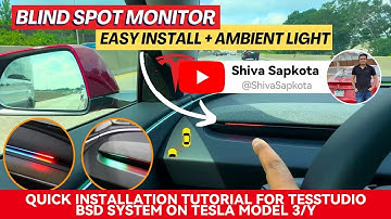 TESStudio BSD Blind Spot Monitoring & Ambient Light System – Installation & First Impressions