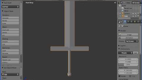 Old Blender 2.5 Alpha 0 Tutorial: Constructing a Sword