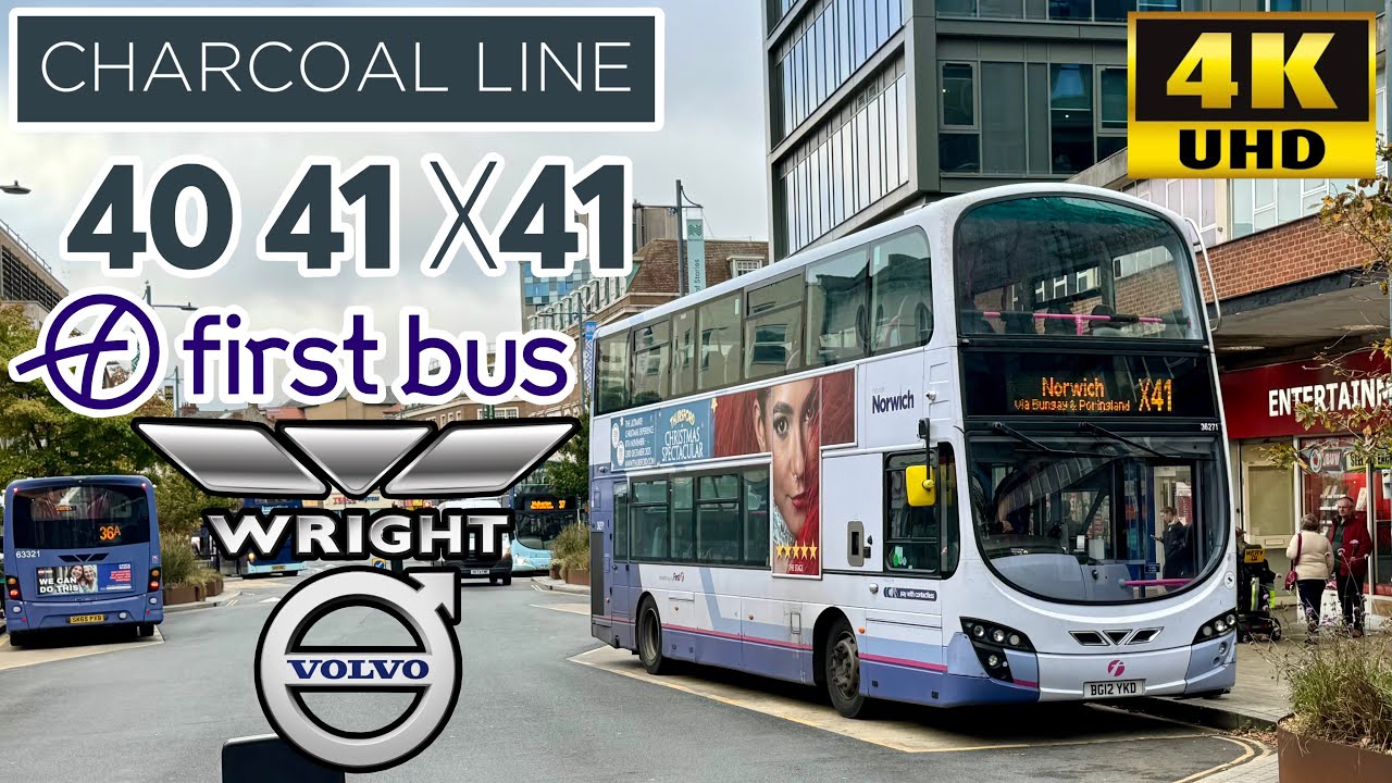 [First Bus Eastern Counties: Charcoal Line X41 Norwich to Halesworth via Poringland & Ditchingham]