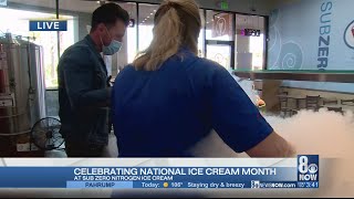 Celebrating National Ice Cream Month at Sub Zero Nitrogen Ice Cream