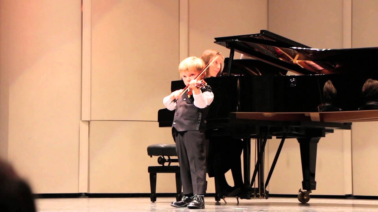 4 year old Violin Prodigy - Nicholas @ the Bach Festival July 7