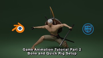 Animation tutorial for game dev Part 2 - Bone and Quick Rig Setup - Blender to Cascadeur