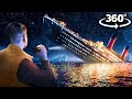 Vr 360 escape the titanic during sinking  you have only 1 minute 360.
