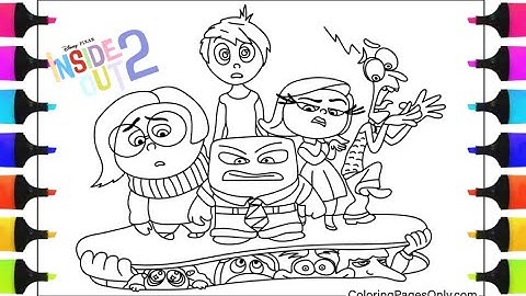 Inside Out 2 New Coloring Pages /How To Color All Emotions from Inside Out/Ncs Music