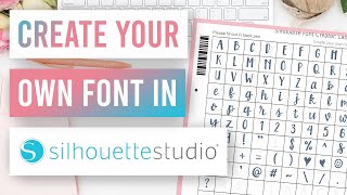 ✒️ How to Make Your Own Handwriting Font in Silhouette Studio screenshot 5