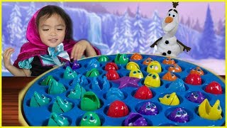 Disney Princess Anna Learning Colors with Giant Let's Go Fishing Toy | Video for kids Disney Princess Anna Learning Colors with Giant Let's Go Fishing Toy | Video for kids